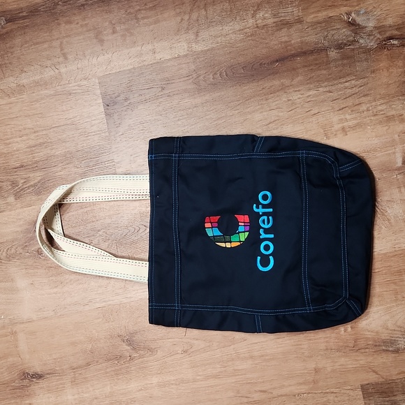 Corefo | Bags | 525nwot Corefo Destination Travel Fabric Navey Tote ...